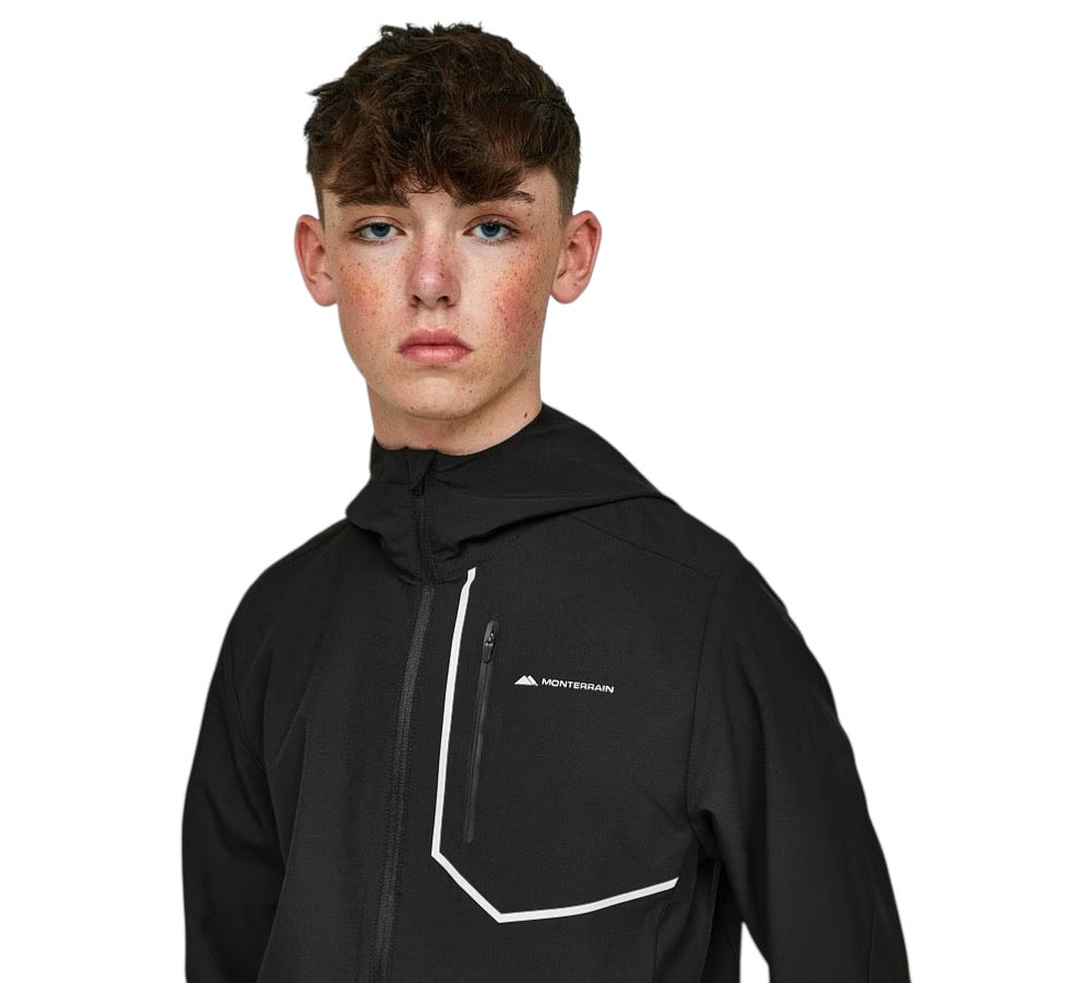 JUNIOR MONTERRAIN RAMBLE 3.0 WINDBREAKER - BLACK