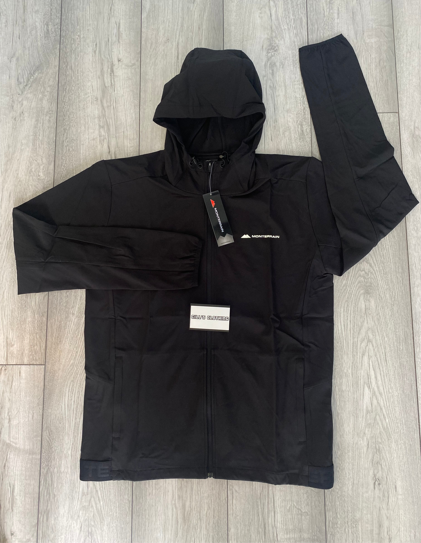 MONTERRAIN REFLECTIVE TRACKSUIT - BLACK