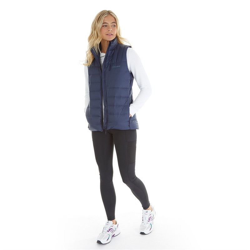 BERGHAUS WOMENS SILKSWORTH PADDED DOWK GILET DARK BLUE