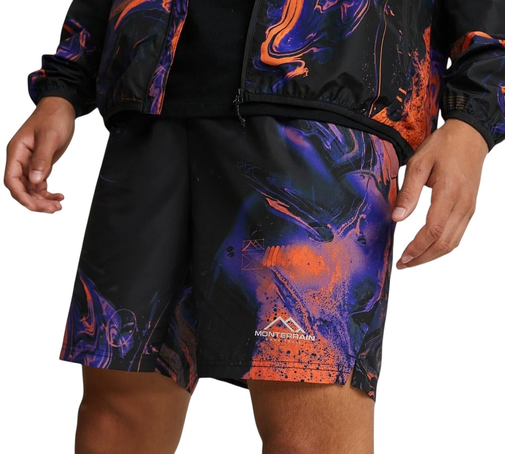 MONTERRAIN SATURN WOVEN SHORT BLACK/PUPRPLEMAGMA