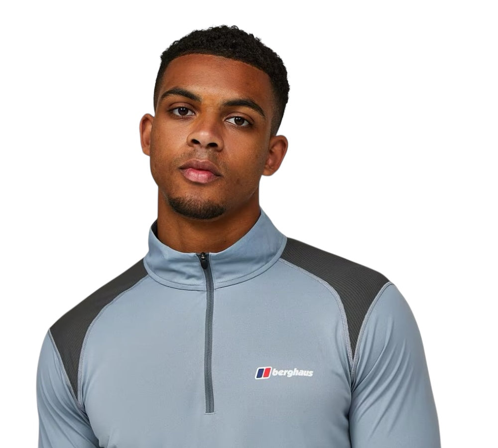 BERGHAUS WAYSIDE 3.0 QUARTER ZIP - GRANITE