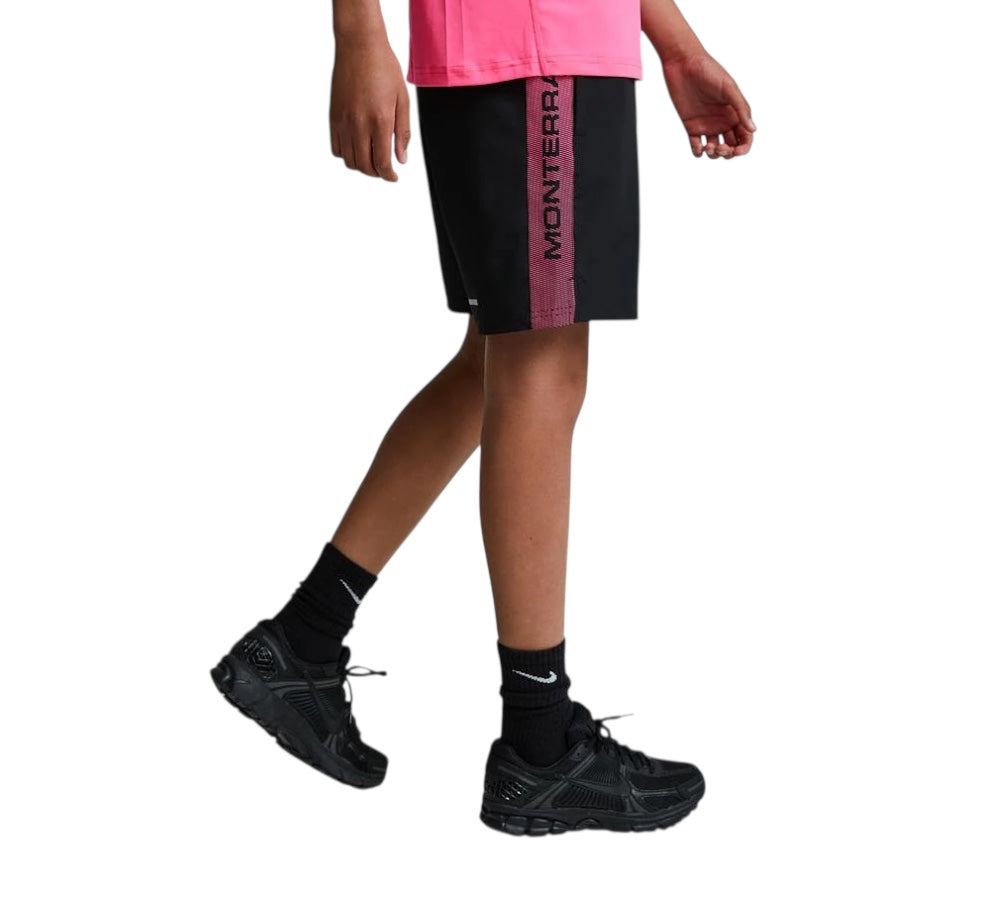 JUNIOR MONTERRAIN KNOCKOUT PINK SHORTS - BLACK/PINK