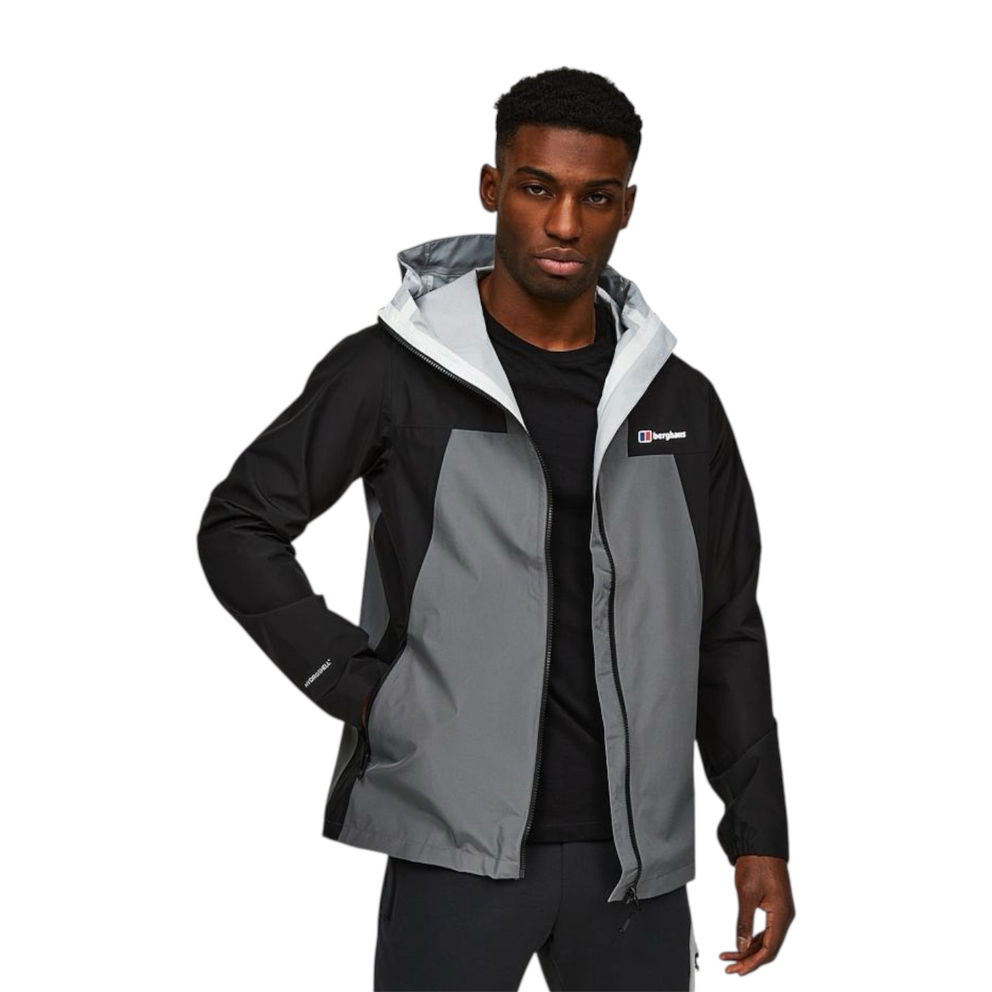 BERGHAUS LIGHT JACKET - BLACK/GREY