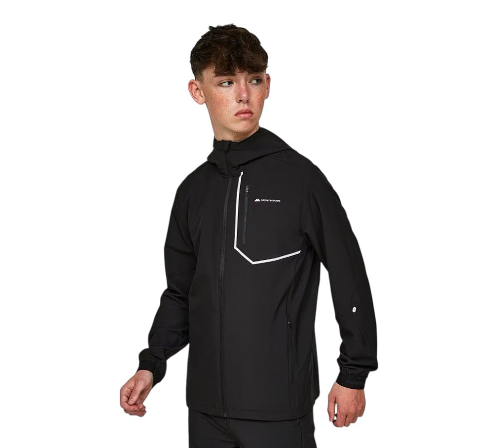 JUNIOR MONTERRAIN RAMBLE 3.0 WINDBREAKER - BLACK