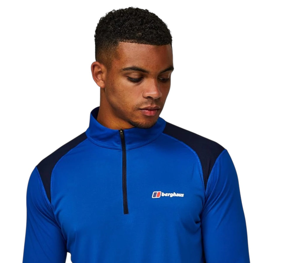 BERGHAUS WAYSIDE 3.0 QUARTER ZIP - BLUE