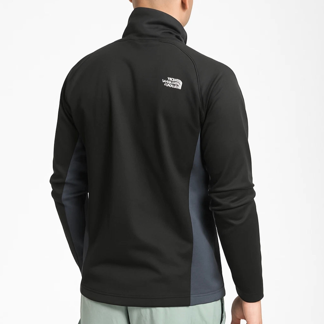 NORTHFACE 1/4 ZIP - BLACK/GREY