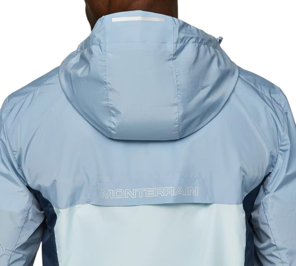 MONTERRAIN CHASE WINDBREAKER JACKET - DUSTY BLUE/BABY BLUE