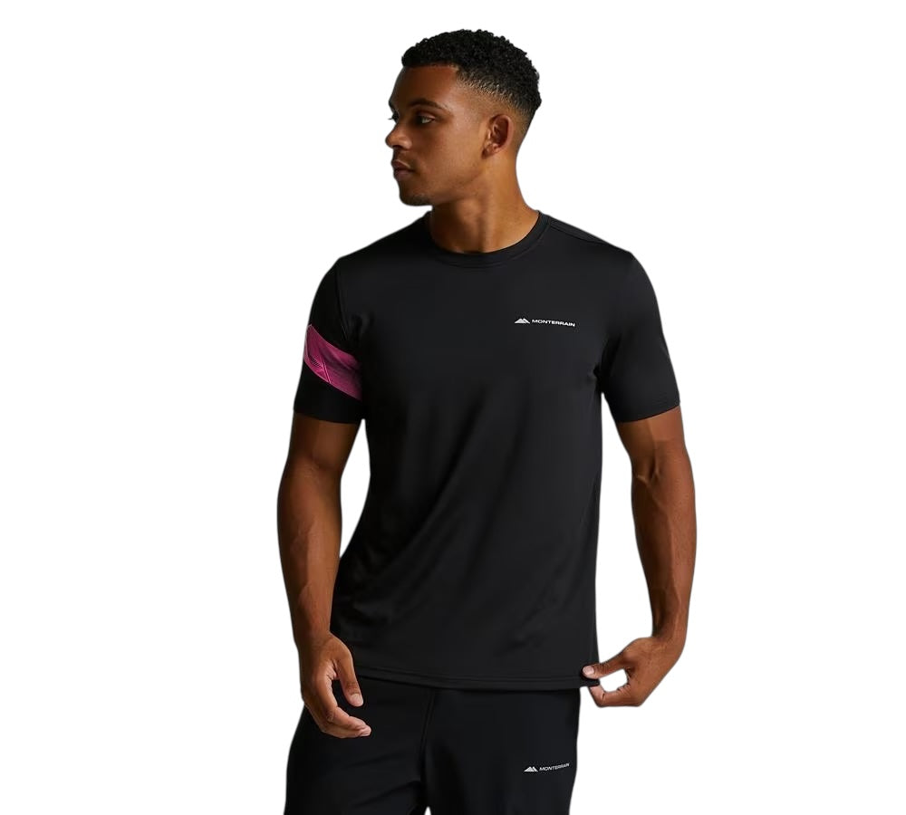 MONTERRAIN DISTANCE T-SHIRT - BLACK