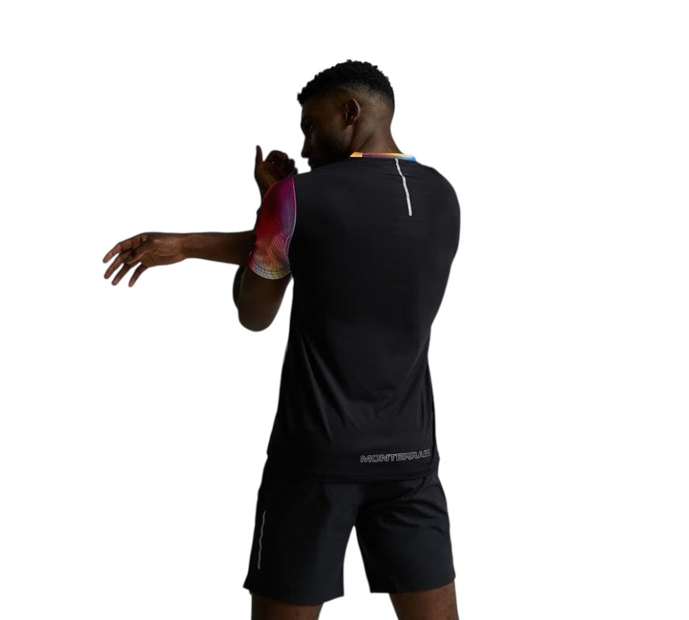MONTERRAIN HEATMAP T-SHIRT - BLACK/MULTI