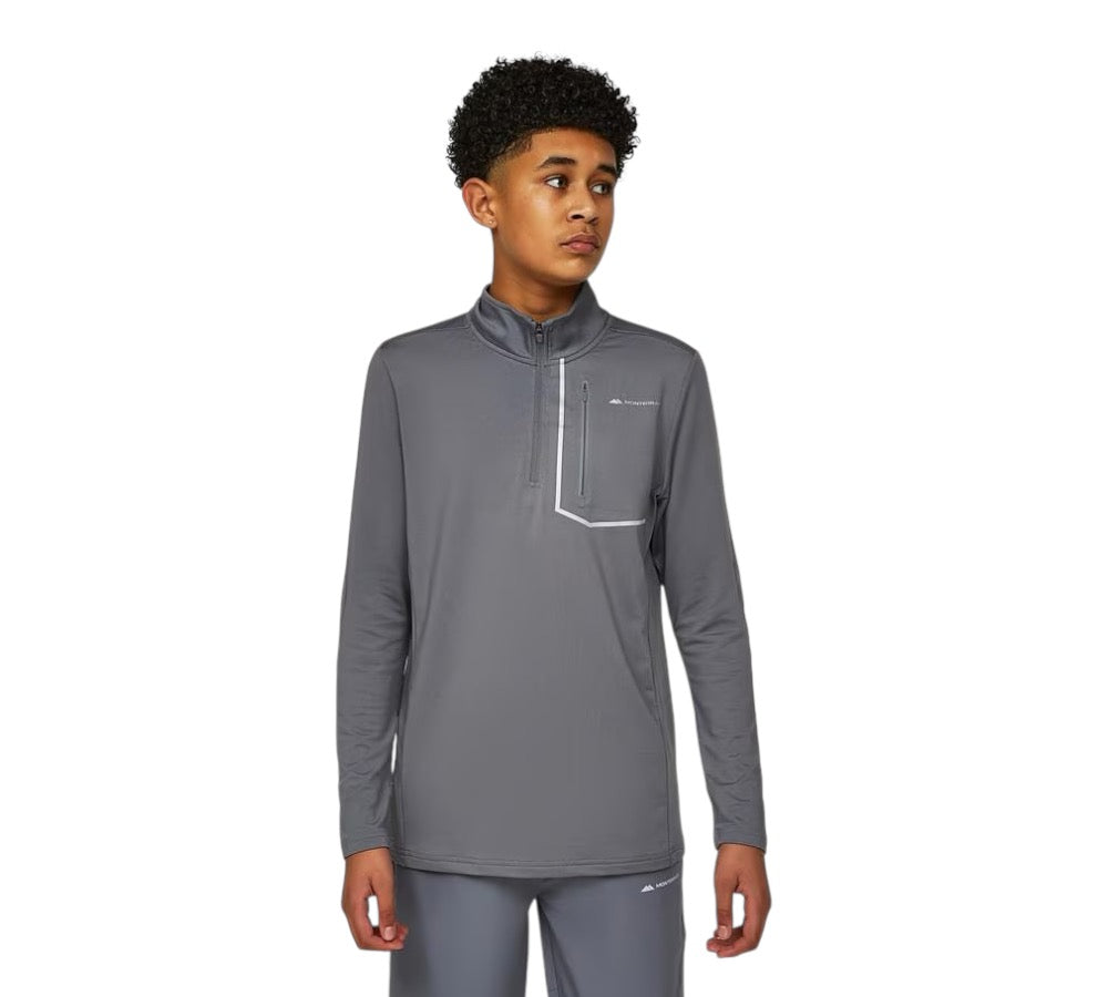 JUNIOR MONTERRAIN RAMBLE 1/4 ZIP - GREY