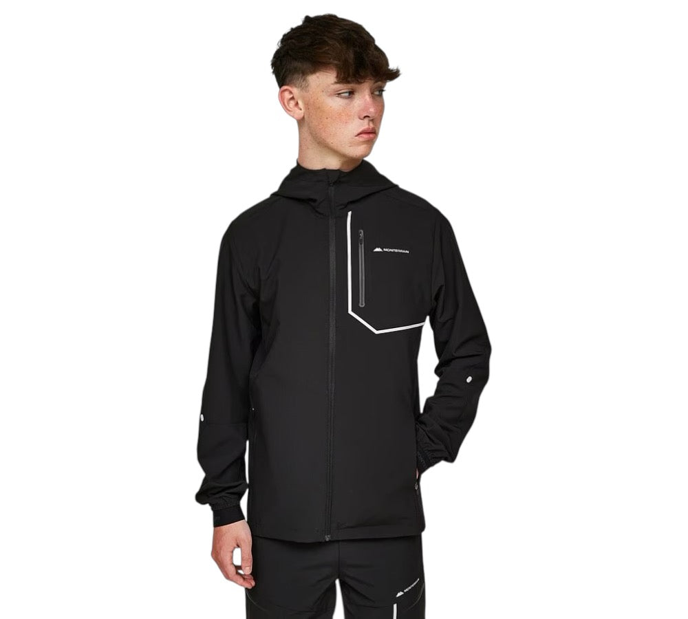 JUNIOR MONTERRAIN RAMBLE 3.0 WINDBREAKER - BLACK