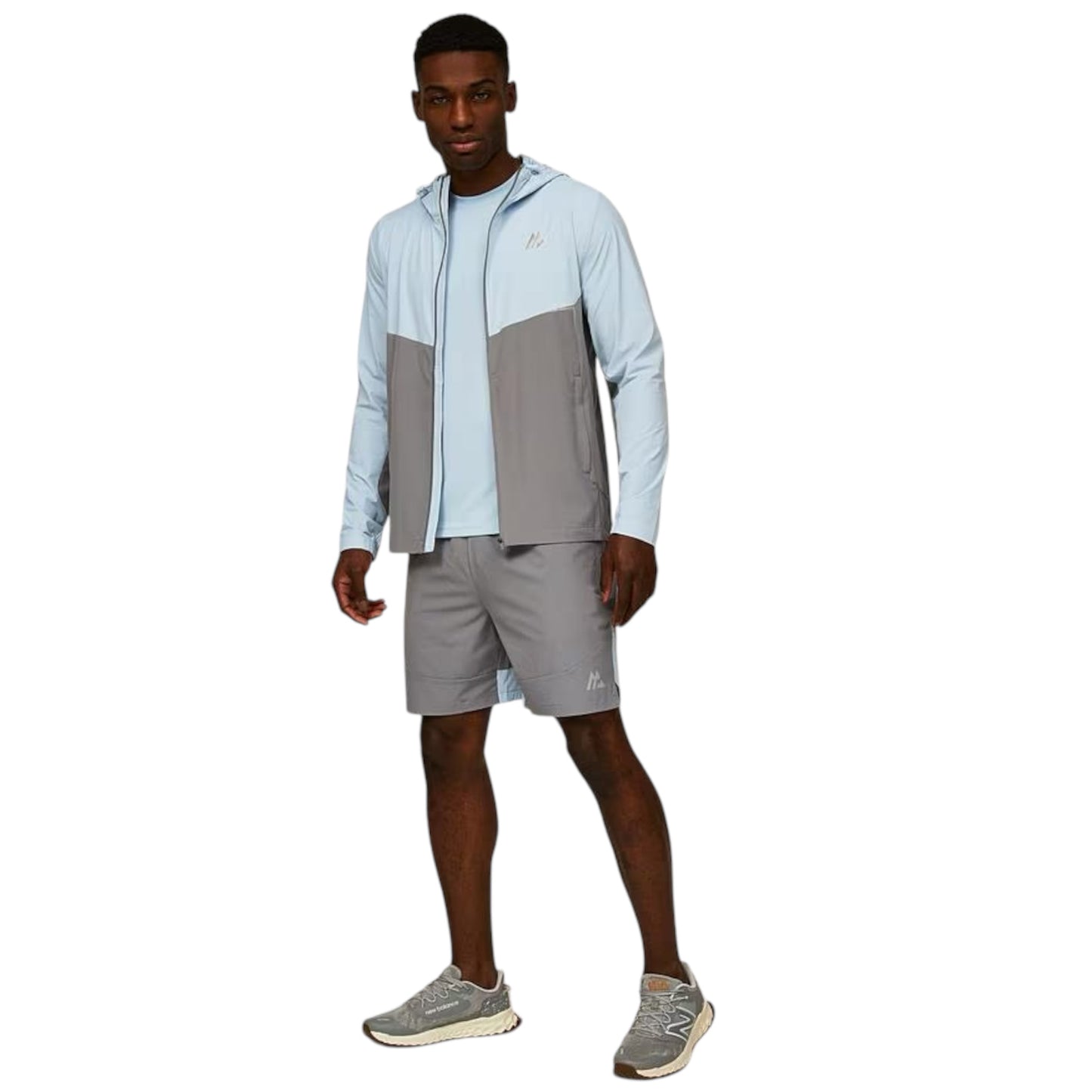 MONTIREX SURGE 1/4 ZIP - GREY/BABY BLUE