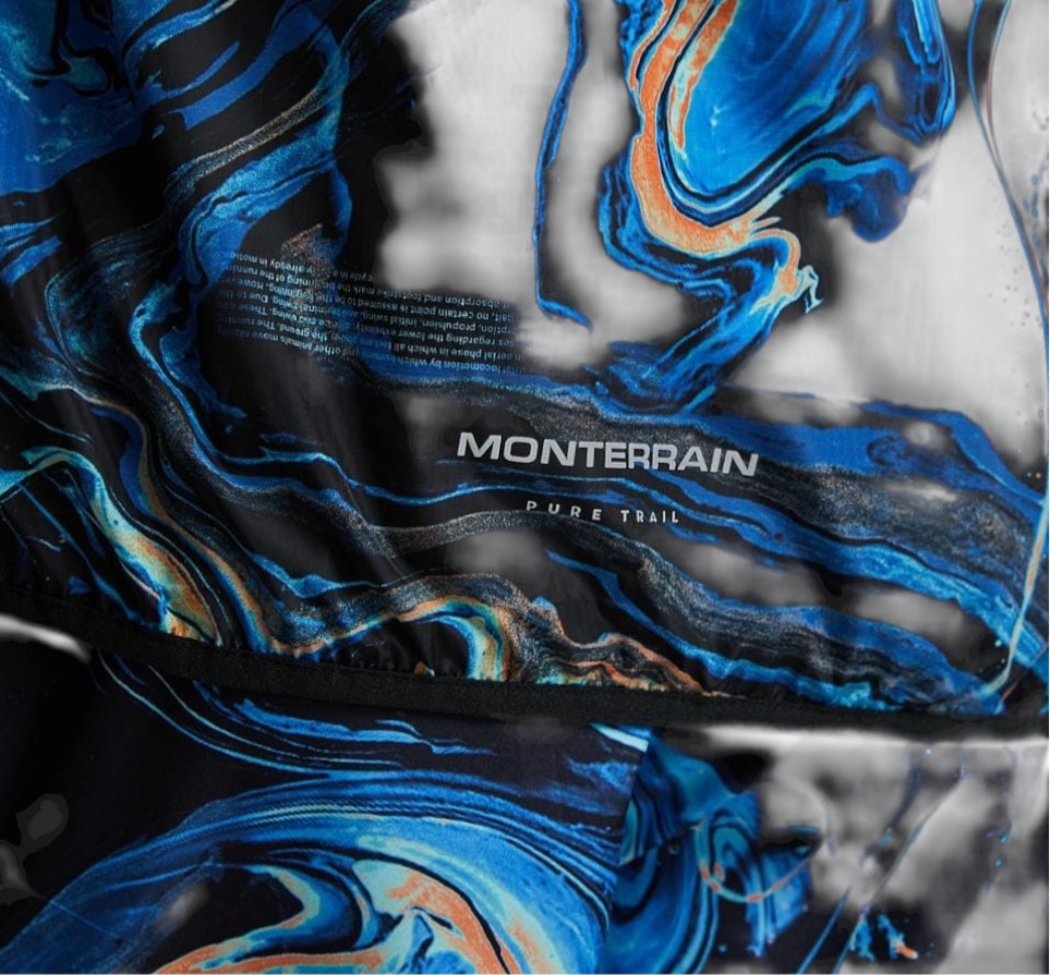 MONTERRAIN SATURN WINDBREAKER- BLACK/AQUA