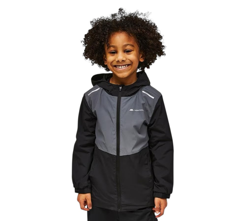 JUNIOR MONTERRAIN ANTORA WINDBREAKER - BLACK/GREY