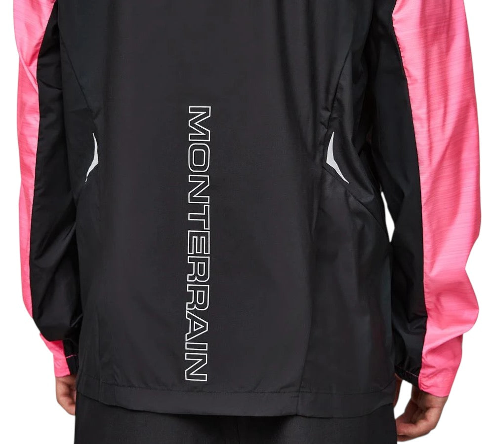 JUNIOR MONTERRAIN KNOCKOUT PINK WINDBREAKER - PINK/BLACK