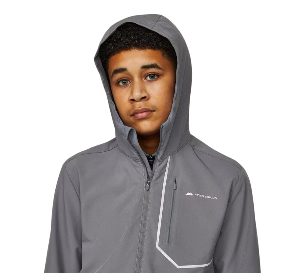 JUNIOR MONTERRAIN RAMBLE WINDBREAKER - GREY
