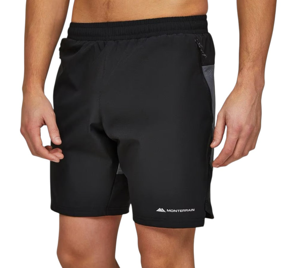 MONTERRAIN DYNAMIC 2.0 SHORTS - BLACK/GREY
