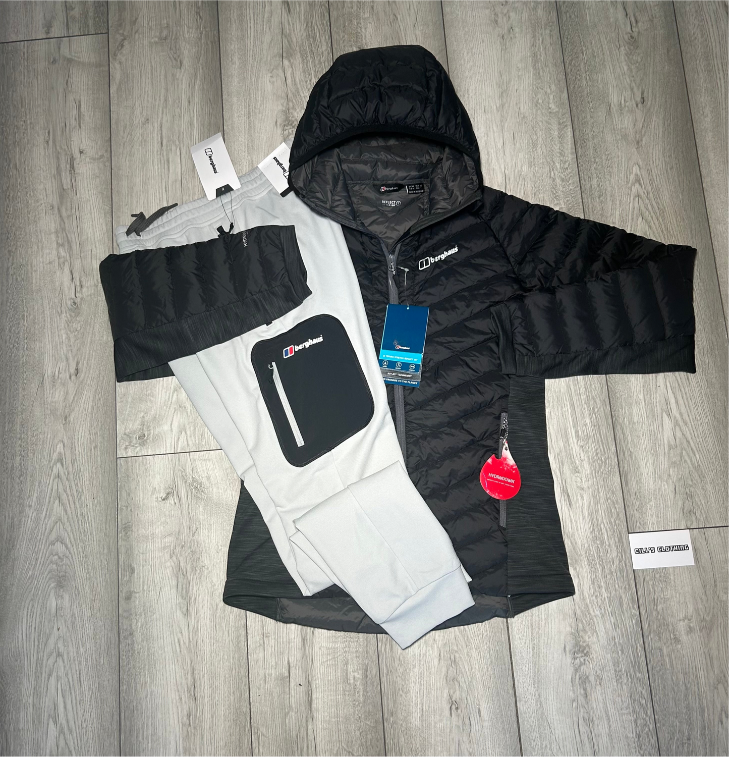 BERGHAUS HYBRID JACKET - BLACK