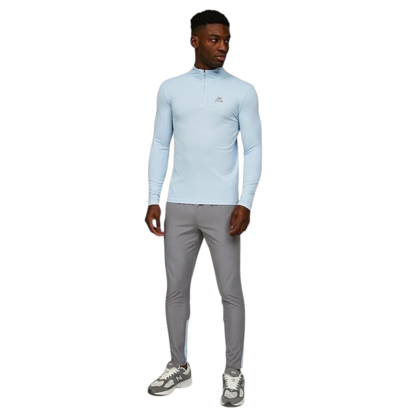 MONTIREX SURGE 1/4 ZIP - GREY/BABY BLUE