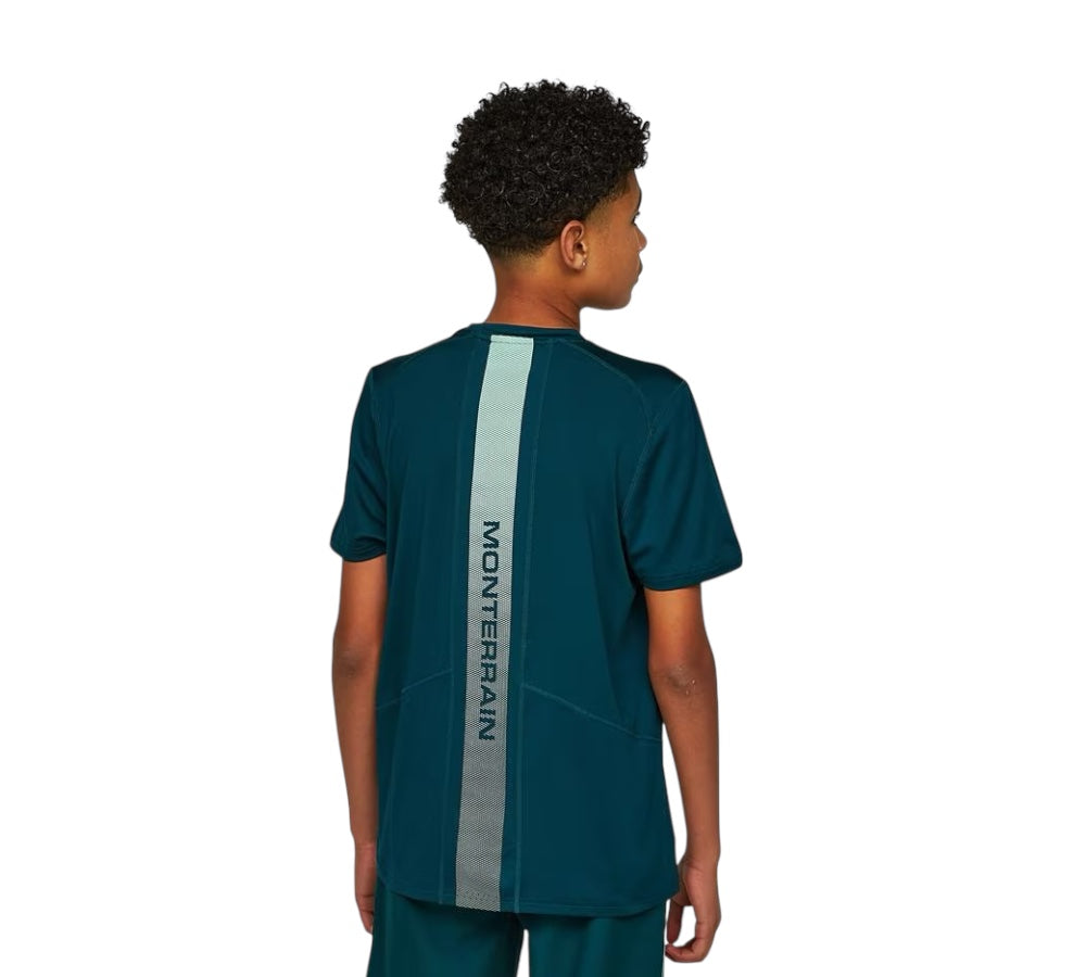 JUNIOR MONTERRAIN KATLA T-SHIRT - TEAL/GREEN