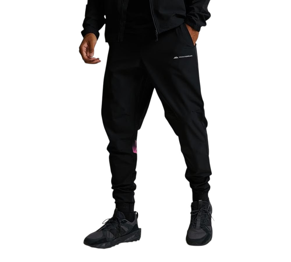 MONTERRAIN DISTANCE WOVEN RUNNING PANT BLACK/PINK