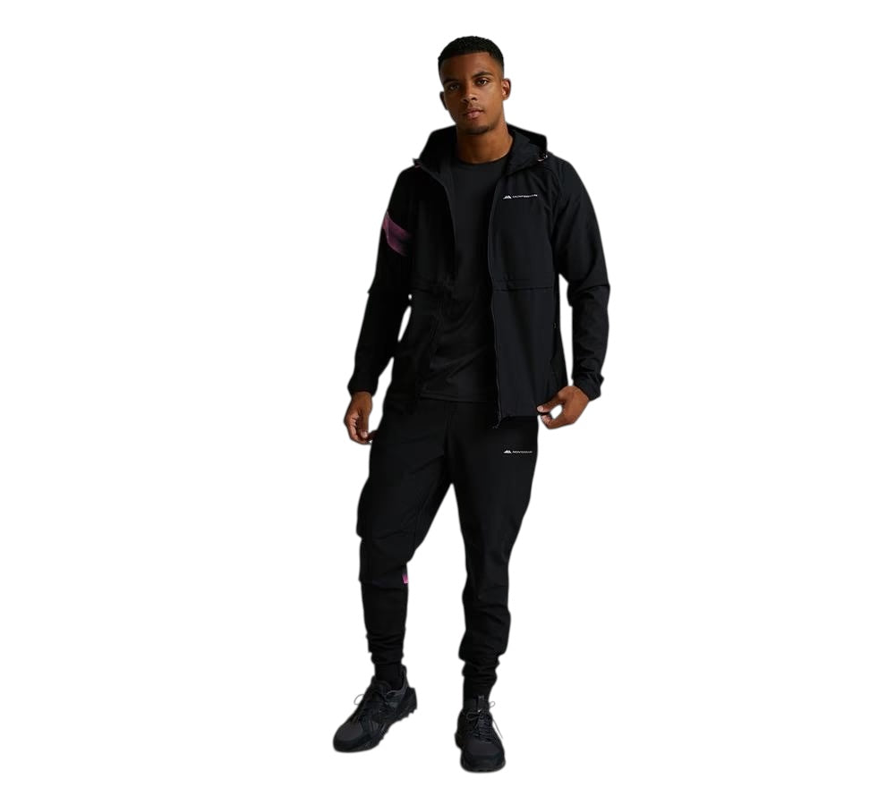 MONTERRAIN DISTANCE WOVEN RUNNING PANT BLACK/PINK