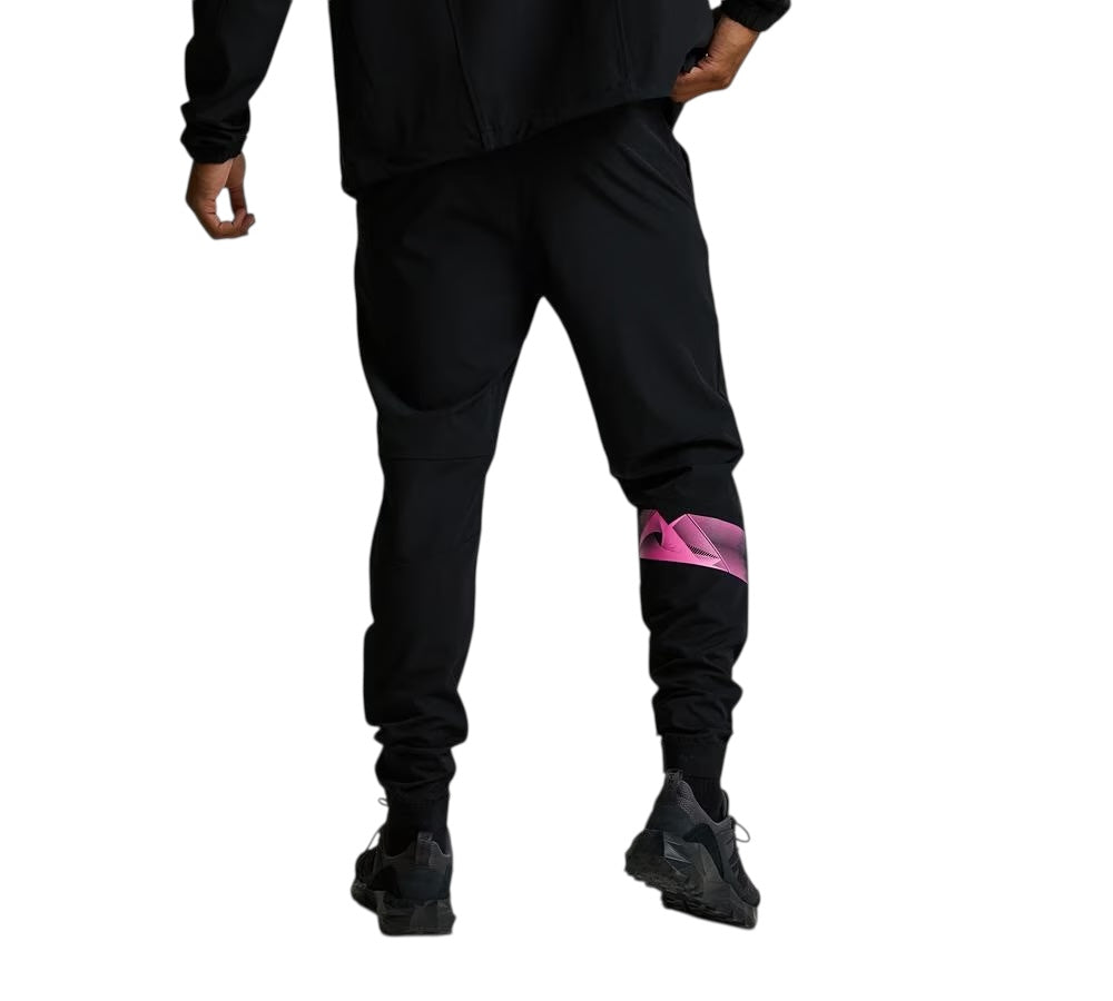 MONTERRAIN DISTANCE WOVEN RUNNING PANT BLACK/PINK