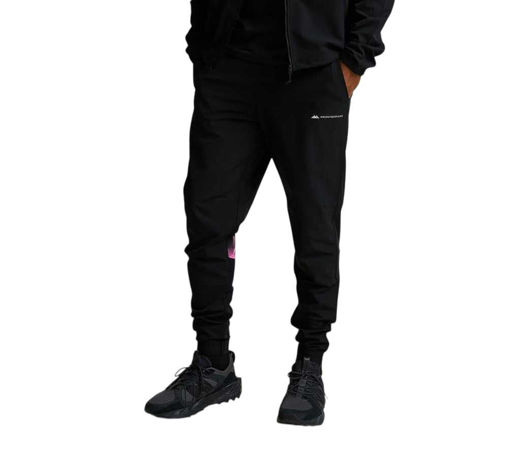MONTERRAIN DISTANCE WOVEN RUNNING PANT BLACK/PINK