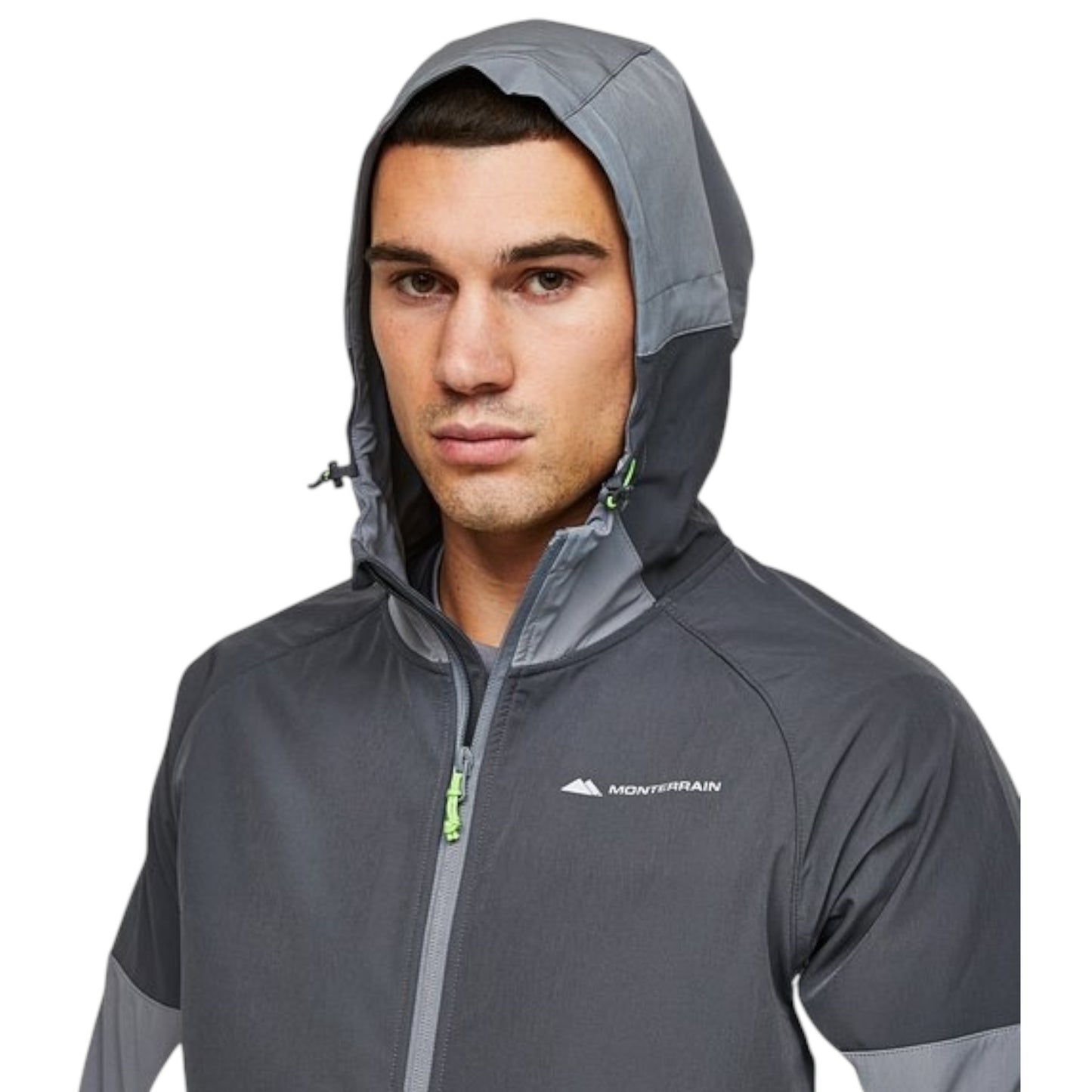 MONTERRAIN WOVEN ZIP TRACKSUIT - GREY/GREY/GREEN