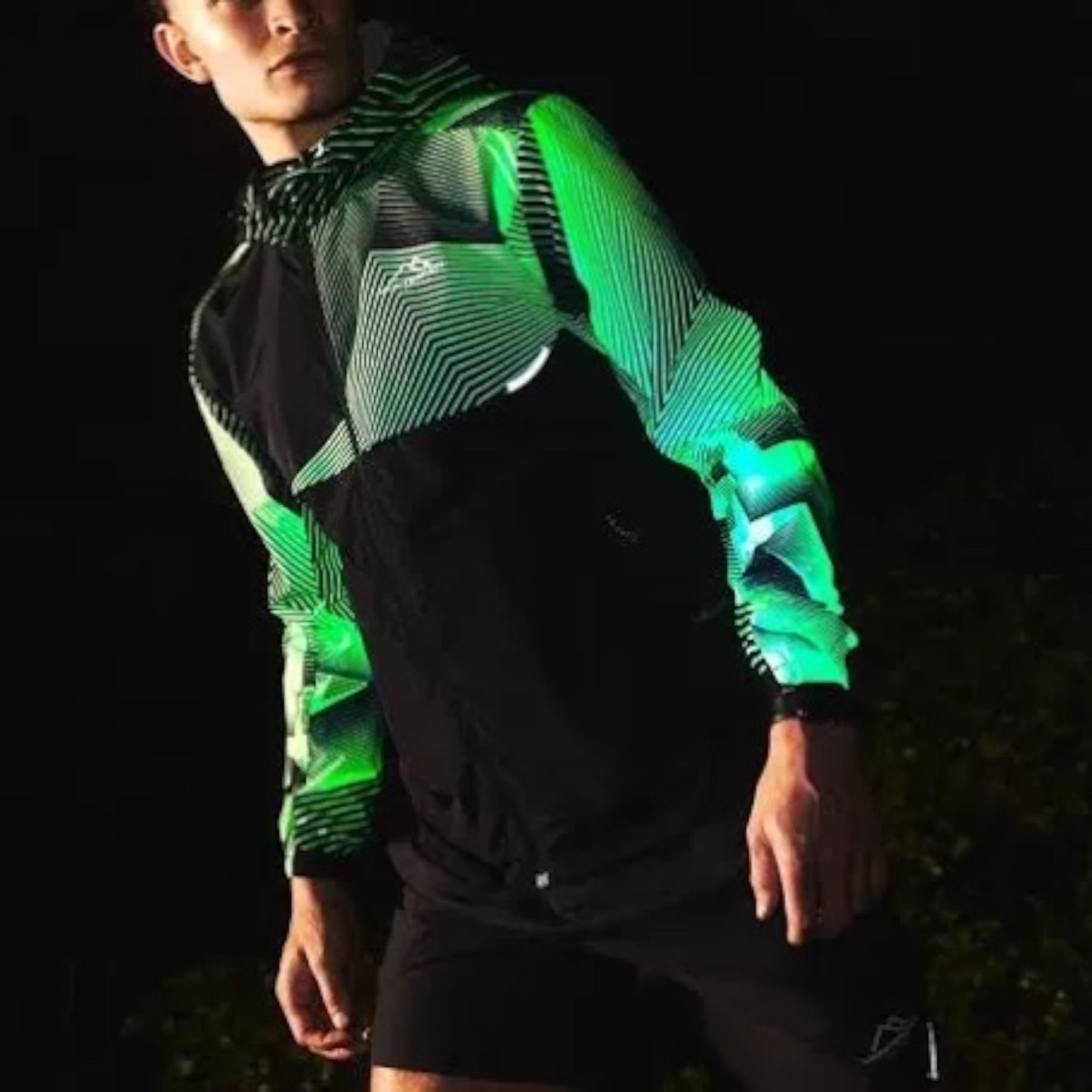 MONTERRAIN GLOW WINDBREAKER TRACKSUIT - VOLT/BLACK