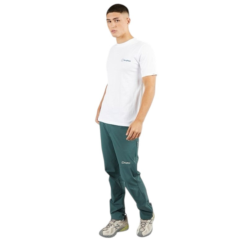 BERGHAUS MENS PEAK OF SYMMETRY T-SHIRT WHITE/BLUE