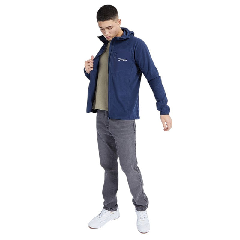BERGHAUS TATHWELL HOODED FLEECE JACKET - BLUE