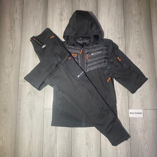 MONTERRAIN HYBRID TRACKSUIT - GREY/ORANGE