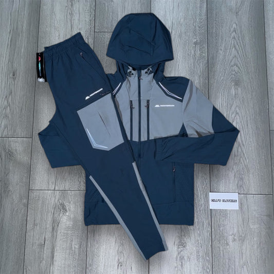 MONTERRAIN WOVEN ZIP TRACKSUIT - NAVY/GREY