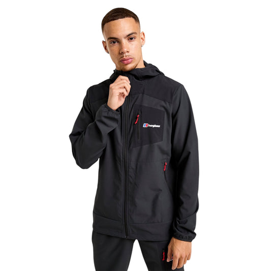 BERGHAUS TRACK JACKET - BLACK/RED
