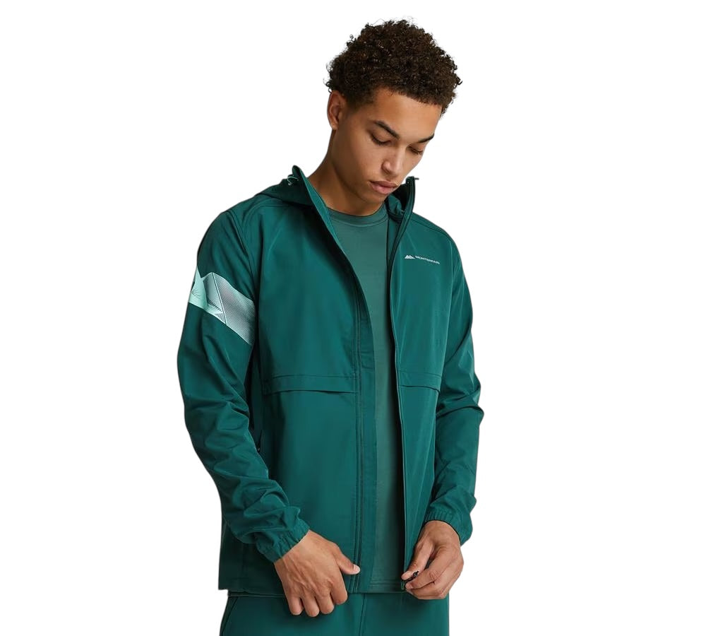 MONTERRAIN DISTANCE WOVEN HOODIE - GREEN
