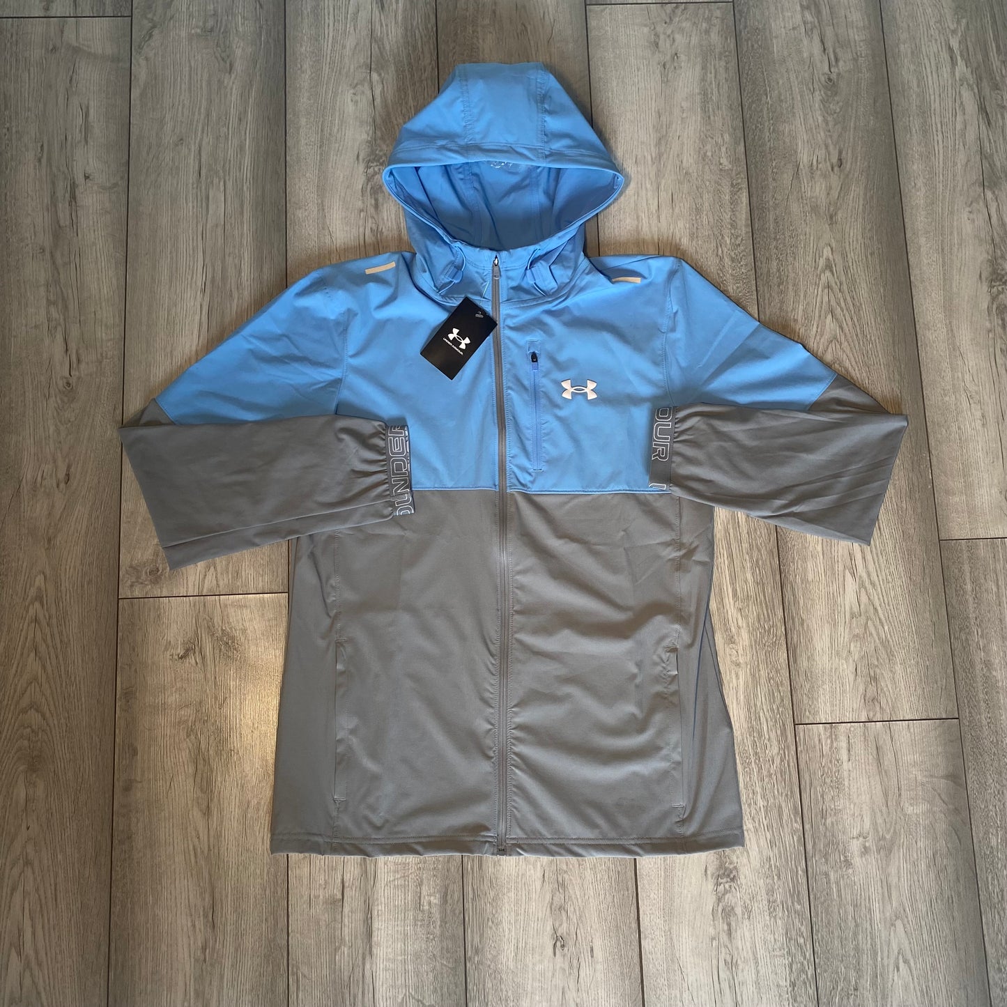 UNDER ARMOUR WINDBREAKER TRACKSUIT - BLUE/GREY