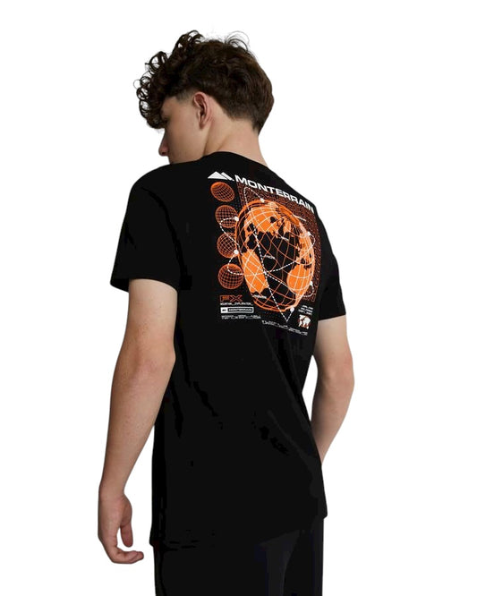 JUNIOR MONTERRAIN SATELLITE T-SHIRT - BLACK/ORANGE