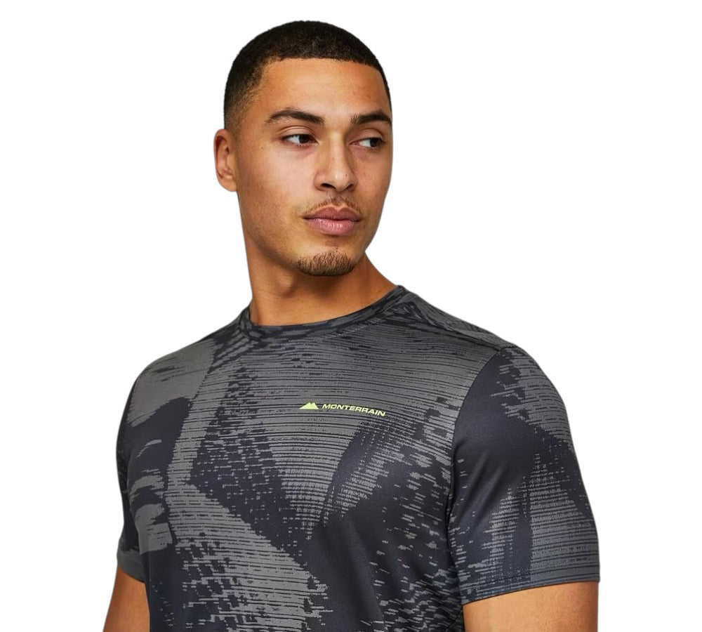 MONTERRAIN DIVIDE T-SHIRT - BLACK