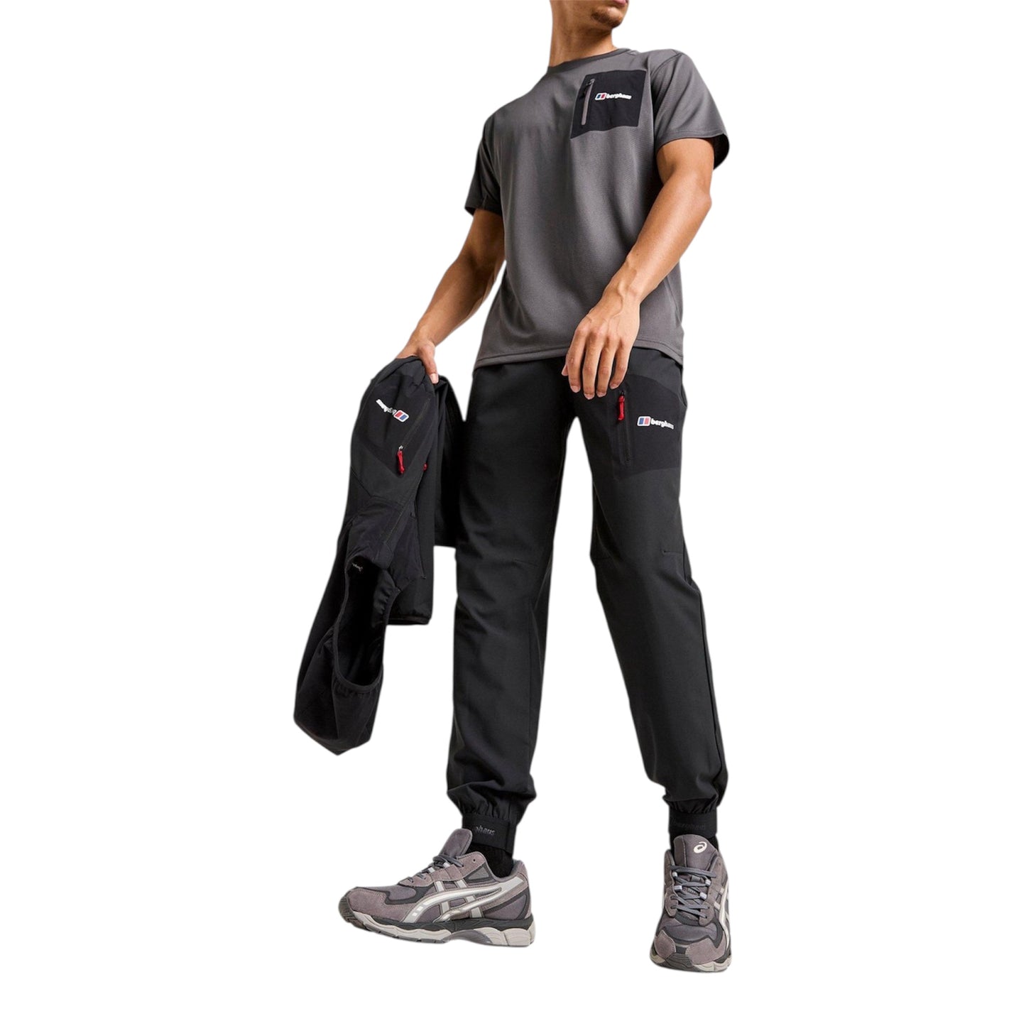 BERGHAUS TRACK PANTS - BLACK
