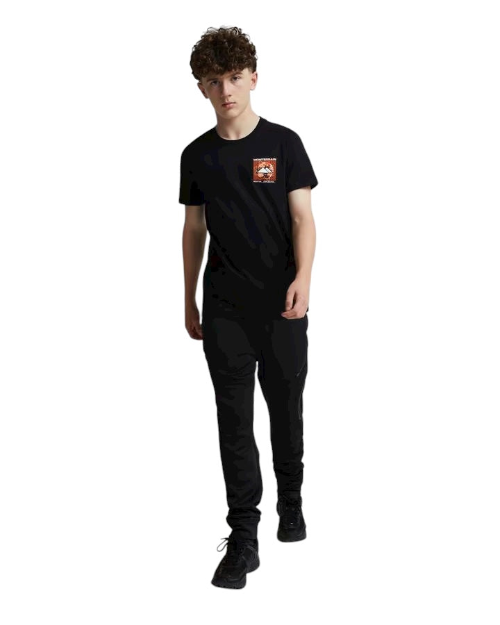JUNIOR MONTERRAIN SATELLITE T-SHIRT - BLACK/ORANGE