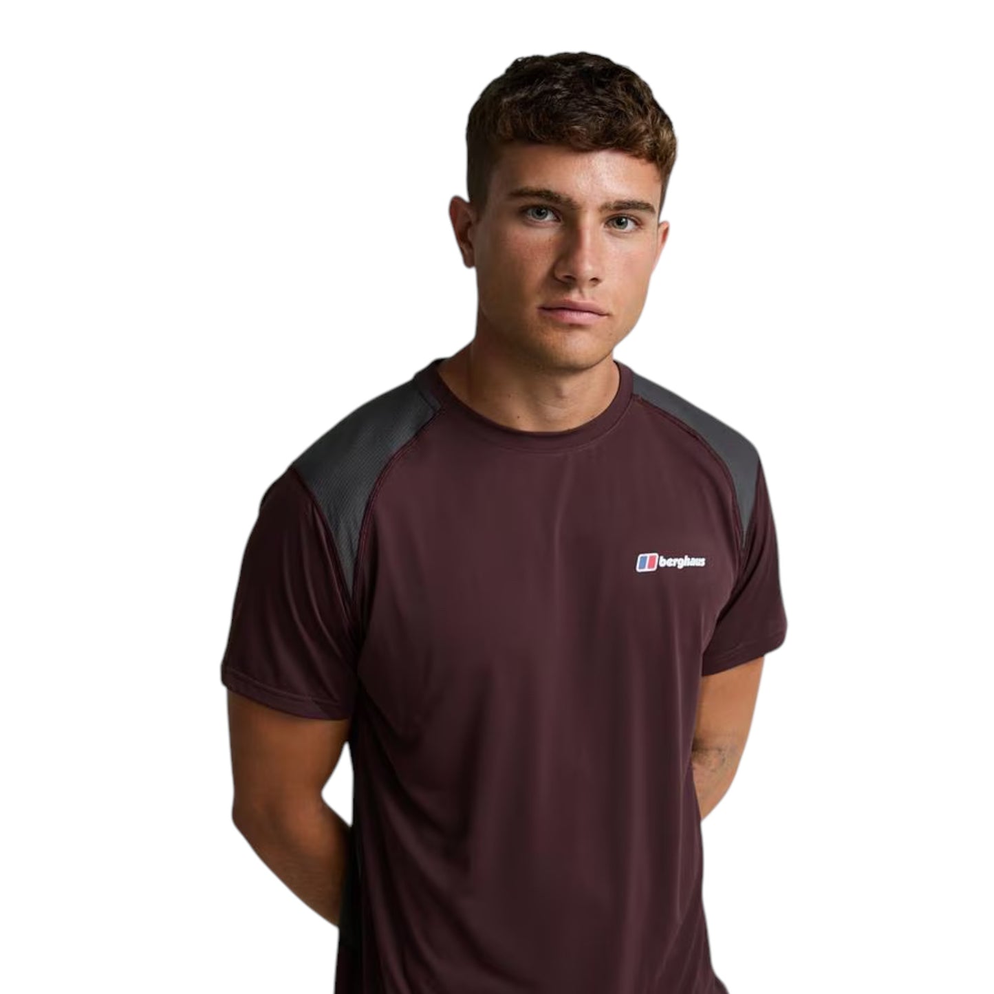BERGHAUS TRACK T-SHIRT - BLACK/BROWN