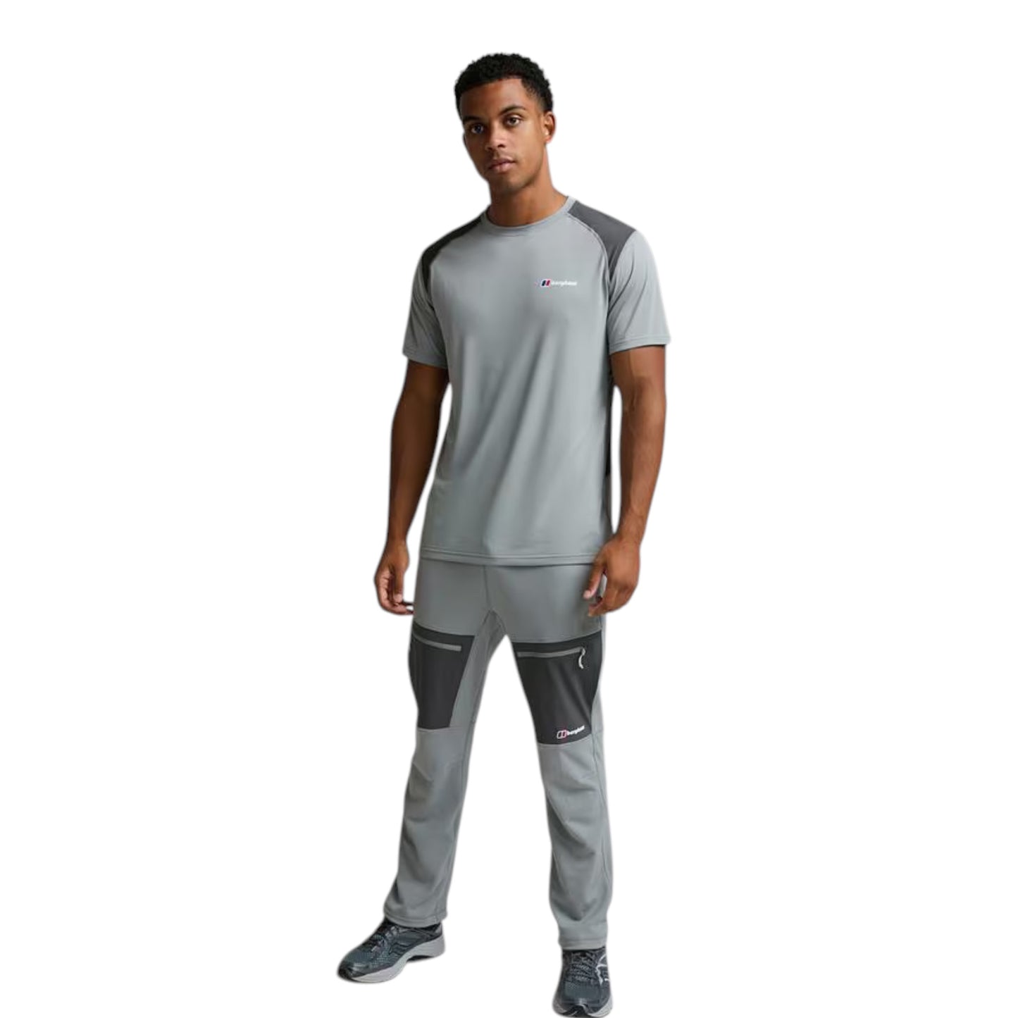 BERGHAUS TECH T-SHIRT - BLACK/GRAY