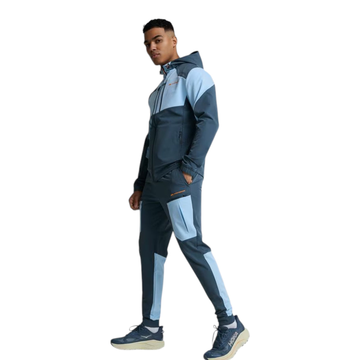 MONTERRAIN ORBIT WOVEN RUNNING PANTS - BLUE/LIGHT BLUE