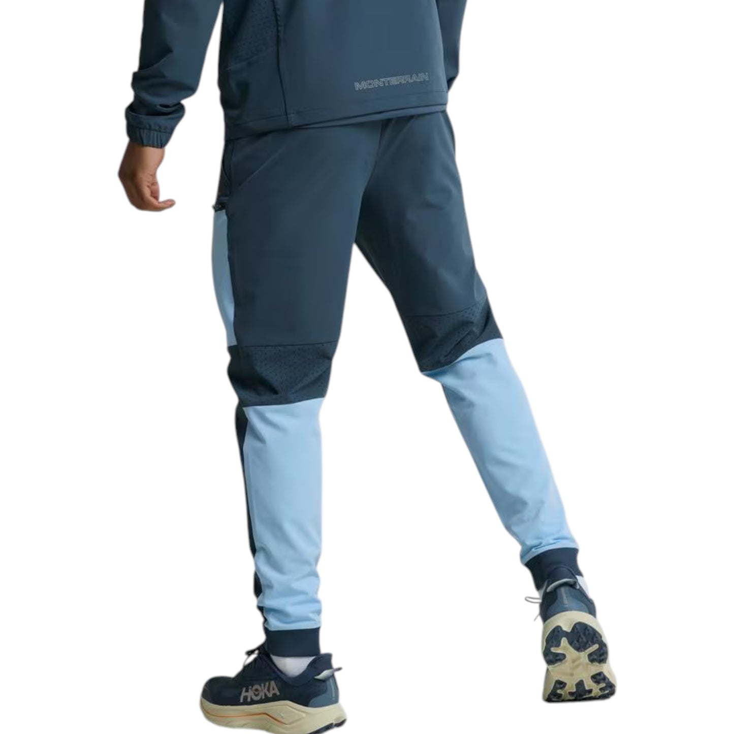 MONTERRAIN ORBIT WOVEN RUNNING PANTS - BLUE/LIGHT BLUE