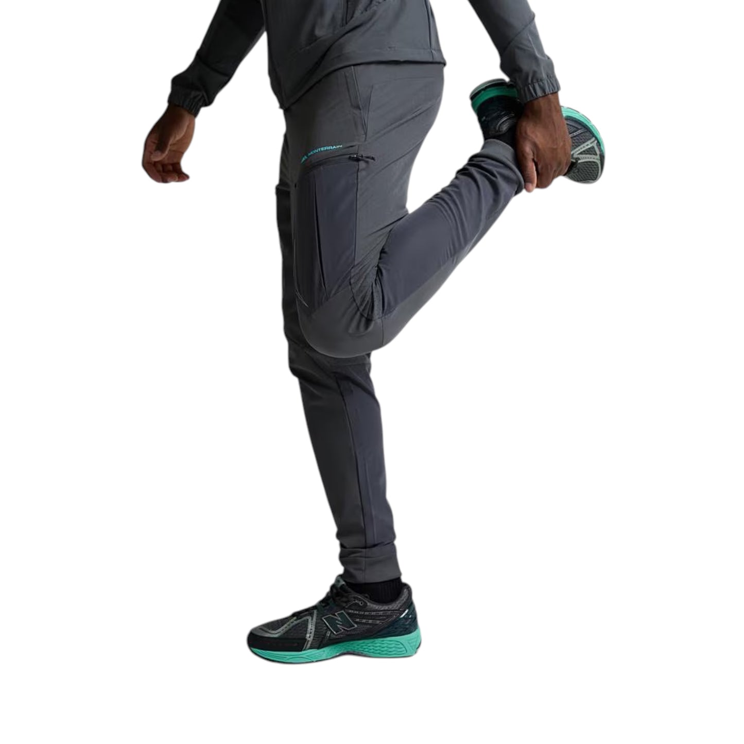 MONTERRAIN ORBIT WOVEN RUNNING PANTS - BLUE/GRAY