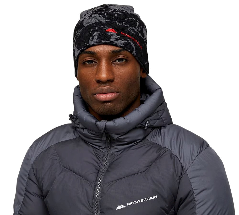 FACTION KNITTED BEANIE HAT - BLACK/RED