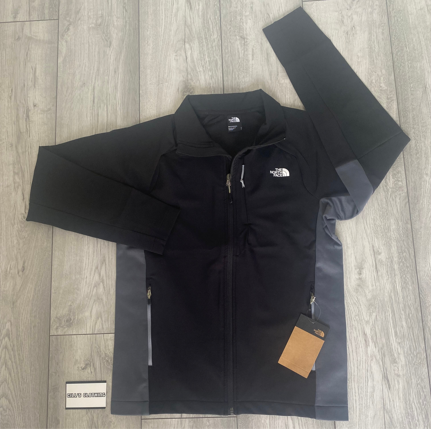 NORTHFACE 1/4 ZIP - BLACK/GREY
