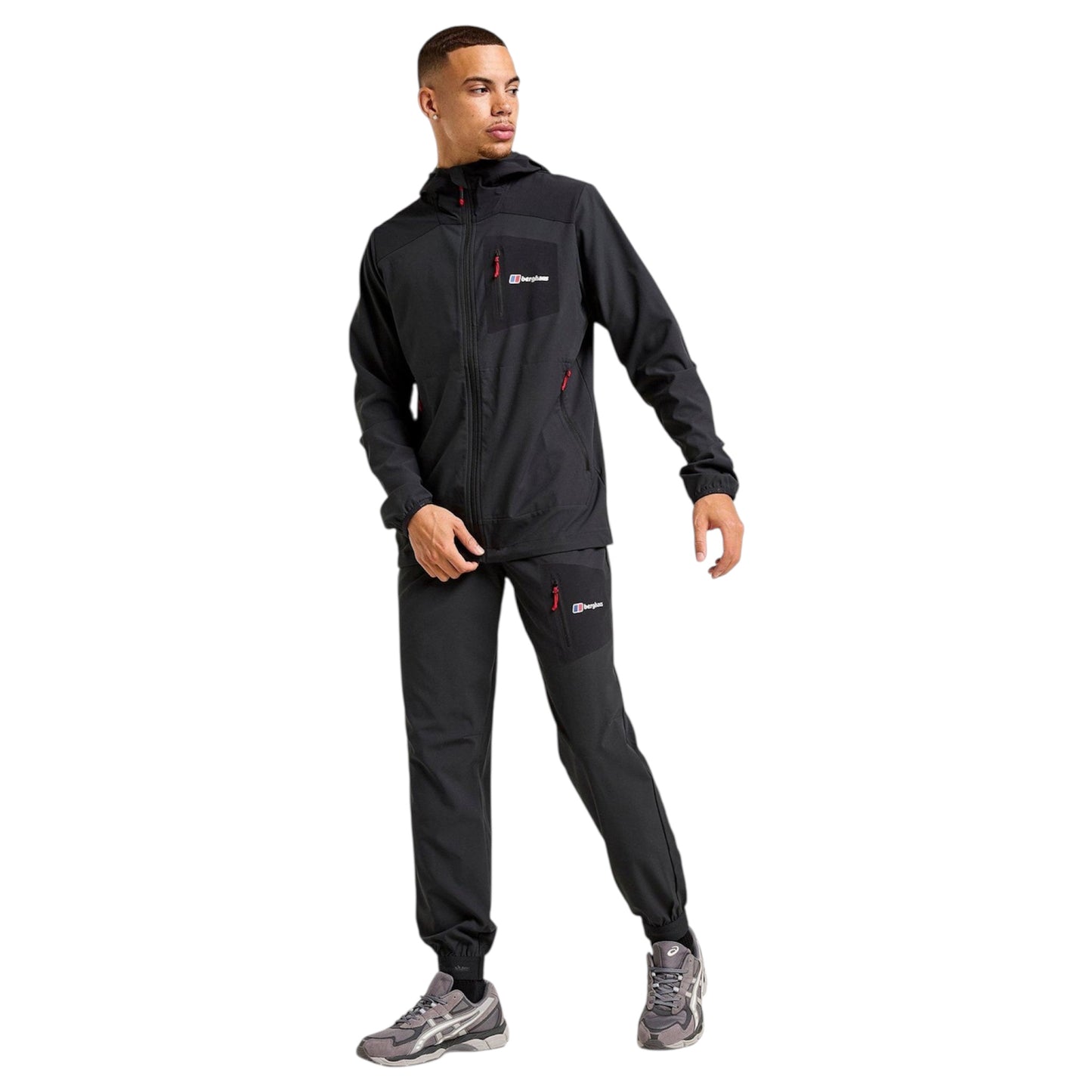 BERGHAUS TRACK PANTS - BLACK