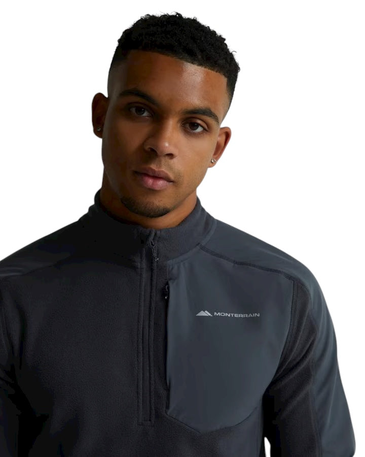 MONTERRAIN MICRO FLEECE 1/4 ZIP - DARK GREY